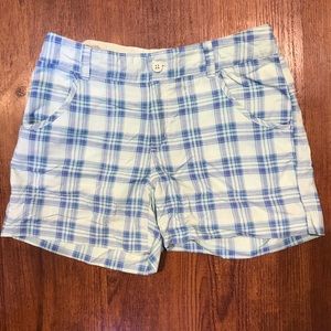 Girls Columbia plaid shorts